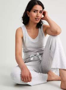 Grey Ribbed Pyjama Set now £7.50 with Free Click and collect From Argos