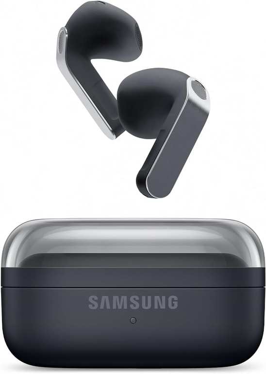 Samsung Galaxy Buds4, Wireless Bluetooth Earbuds, Real Metal Blade, 24-bit / 96 kHz Ultra Codec, 360 Audio, ANC, Black w.code (Members)