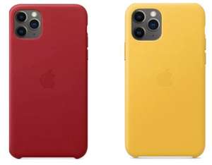 Apple Official iPhone 11 Pro Leather Case - Red & Juicy Lemon Colours - £8.99 With Code Delivered @ MyMemory