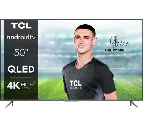 TCL 50C635K 50" Smart 4K Ultra HD HDR QLED TV with Google Assistant - £359 + £10 delivery @ Currys