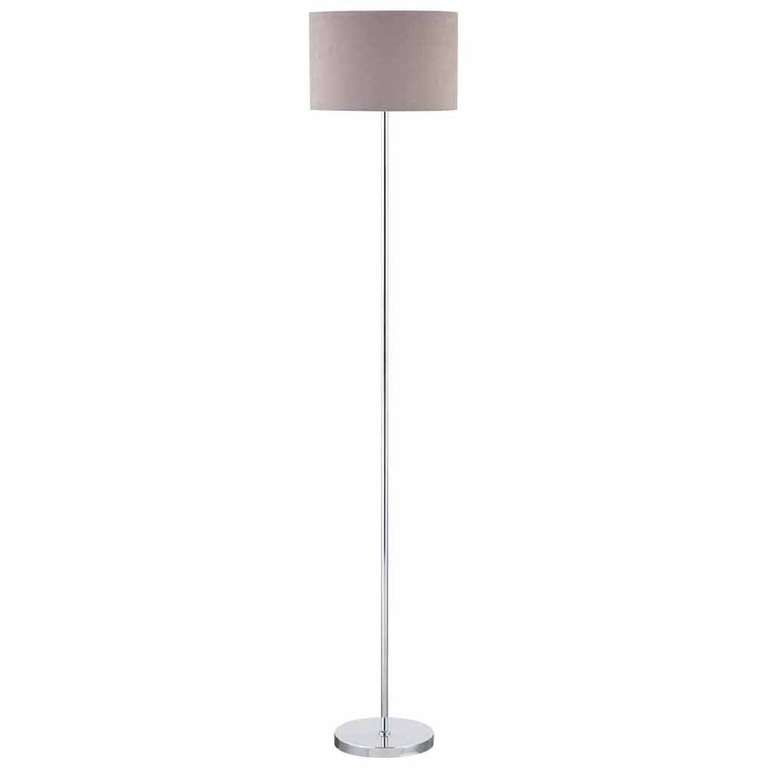 Grey Silver Velvet Floor Lamp £15 + Free Collection (Select Stores) @ Wilko