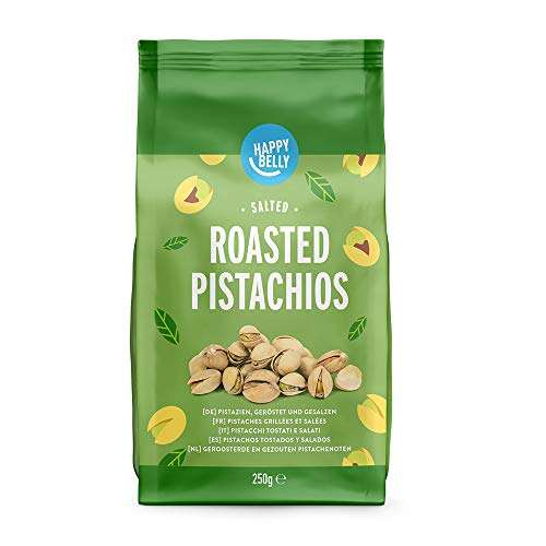 Amazon Brand - Happy Belly Pistachios Roasted and Salted 1x250g - £3.21 @ Amazon