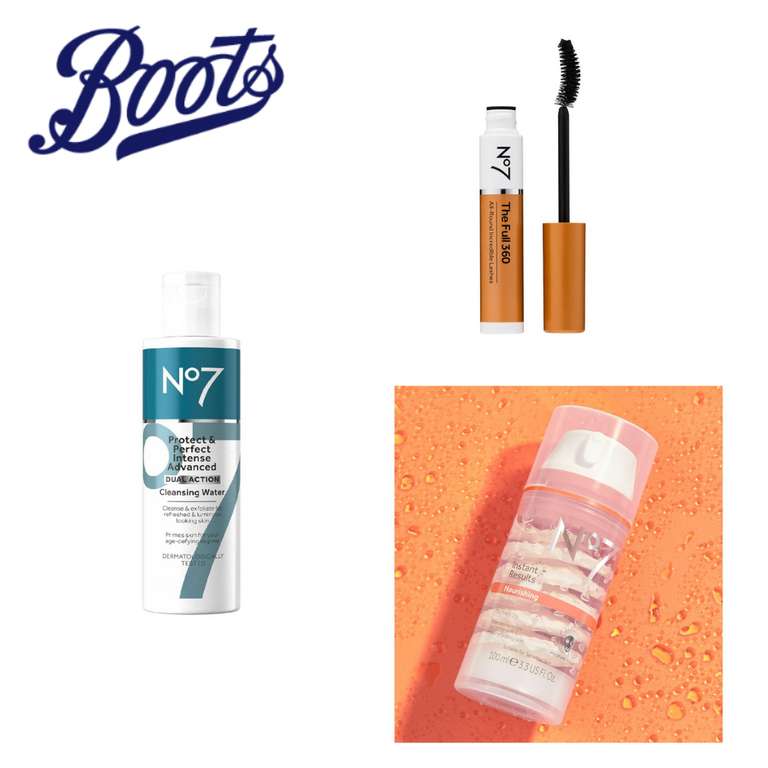 No7 Steals: Only £7 on Selected No7 + Free Click & Collect on orders over £15 - @ Boots