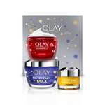 Olay Gift Set: Vitamin C + AHA 24 Eye Cream 15ml, Retinol 24 MAX Night Cream 50ml & Regenerist Face Cream 50ml @ Newhill Beauty / FBA