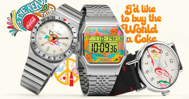 60% off Timex x Coca Cola Watch Collection (T80, Standard and Q) from £31.60 @ Timex
