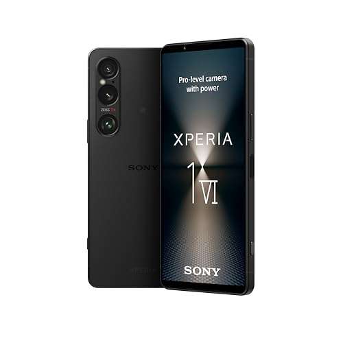 Sony Xperia 1 VI - 6.5 Inch 19.5:9 FHD+ HDR OLED - 120Hz rate - Triple lens - Android 14 - SIM free - 256GB - WH-1000XM5 headphones