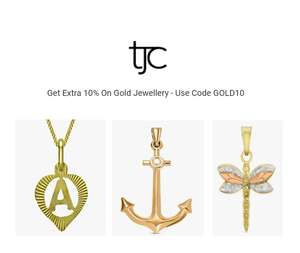 Extra 10% off 9K Gold Jewellery with Discount Code + Free Delivery @ TJC