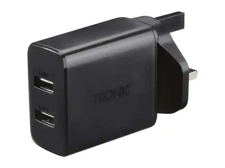 Tronic Dual USB Charger in black/white colours £6.99 at Lidl