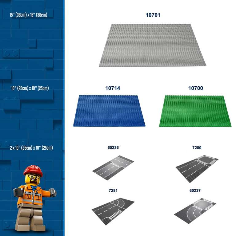 LEGO 10714 Classic Blue Baseplate 32 x 32 Studs £5.95 @ Amazon