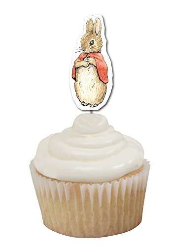 Anniversary House J001 Peter Rabbit Classic Characters Cupcake Toppers, Paper 49p @ Amazon