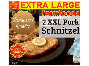 2pk Farmfoods XXL Vienna Recipe Pork Schnitzel