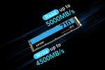1TB - Lexar NM710 PCIe Gen 4 x4 NVMe SSD - 5000MB/s, 3D TLC (PS5 Compatible) - £54.01 / 2TB - £98.36 @ Amazon