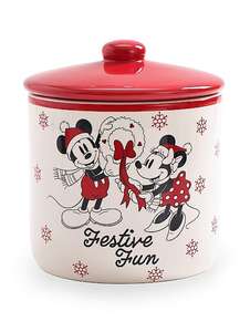 Disney Mickey Mouse and Minnie Mouse Christmas Cookie Jar or Teapot £8 each + free collection @ George (Asda)