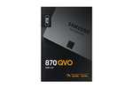 Samsung 870 QVO 4 TB SATA 2.5 Inch Internal Solid State Drive (SSD) (MZ-77Q4T0) - £187 (£137 after Samsung cashback) @ Amazon