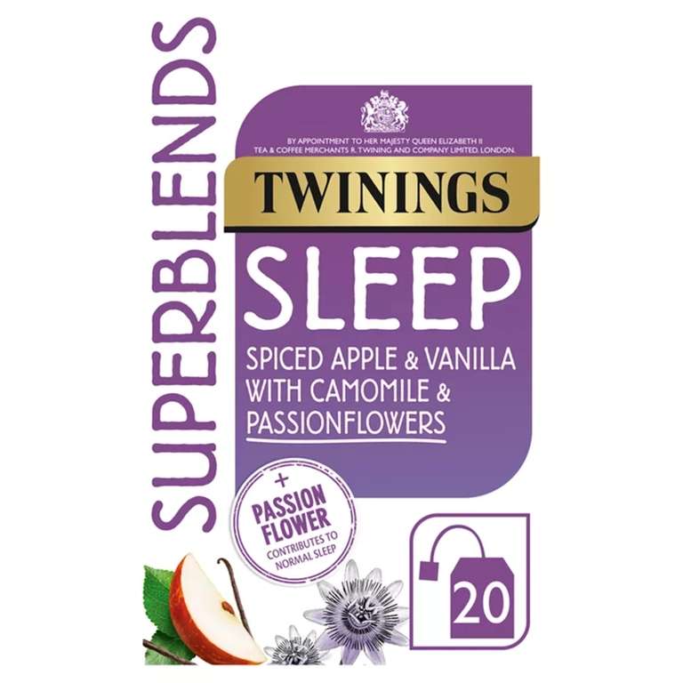 Twinings Superblends Sleep with Spiced Apple and Camomile, 20 Tea Bags - £2.00 @ Asda