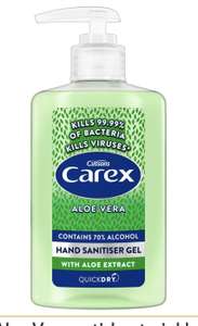 Carex Aloe Vera anti-bacterial hand gel 300ml 50p + £1.50 collection @ Boots