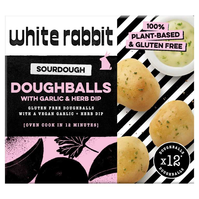 White Rabbit Doughballs with Garlic & Herb Dip 220g 94p Sainsburys Beckton