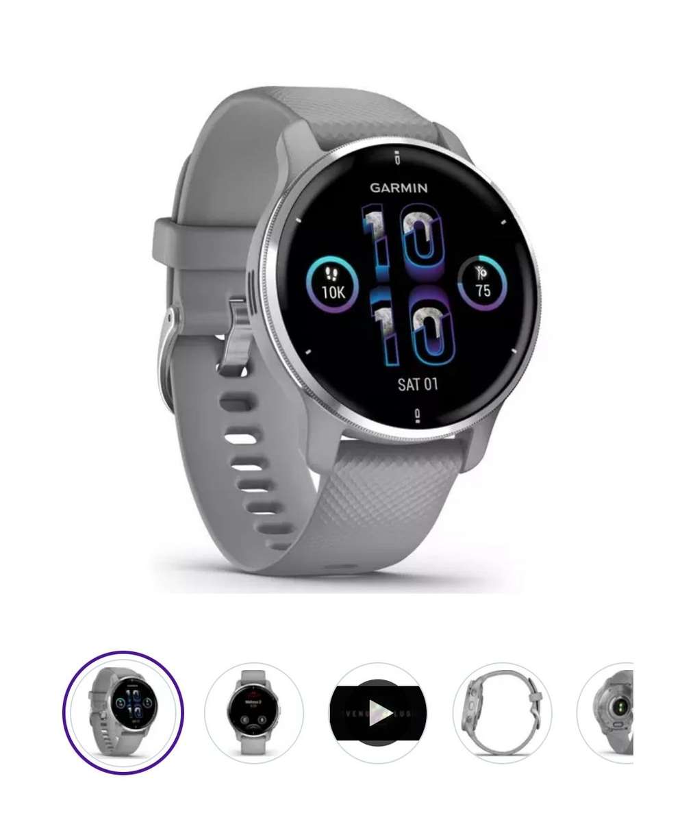 GARMIN Venu 2 Plus - White Cream \u0026 Gold 