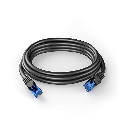 Ethernet cable – 25m – Internet, patch & network cable with break-proof design for maximum UK internet speeds £6.79 @ Amazon