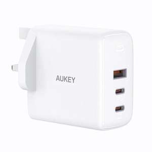 Aukey PA-B6S Omnia 90W 3-Port MacBook Pro Charger GaN Fast Technology USB-C - White - £28.99 Delivered @ MyMemory