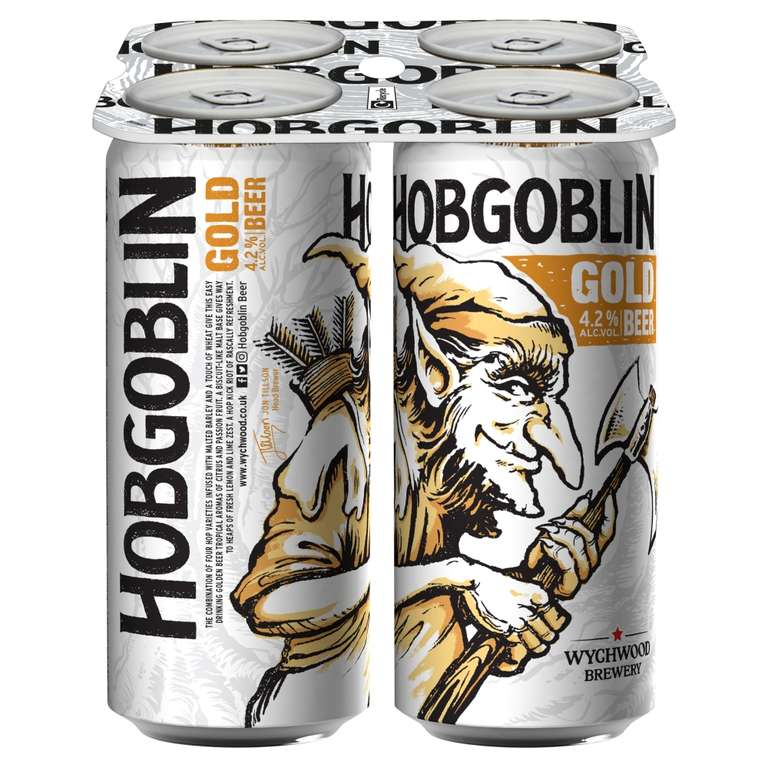Hobgoblin Gold 4.7% x 4 440ml cans - £1.70 instore @ Co-operative, Bushbury Wolverhampton