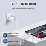 Nestling 2 Pack 20W USB C Charger Plug, Fast Charge Plug 2 Ports £9.09 with voucher Dispatches @ Amazon Sold by Osmanthus fragrans