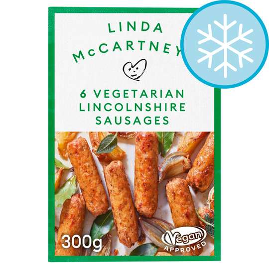 Linda Mccartney Vegetarian Chorizo & Red Pepper Sausages 270G/Lincolnshire Sausages 300G(+ 1 other) £1.50 Each (Clubcard Price) @ Tesco