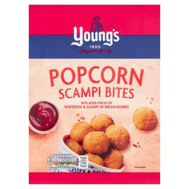 Young's Popcorn Scampi Bites 190g