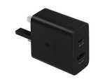 Samsung Galaxy Official 35W Duo Super Fast Power Adapter (without USB-C to C Data Cable), Black