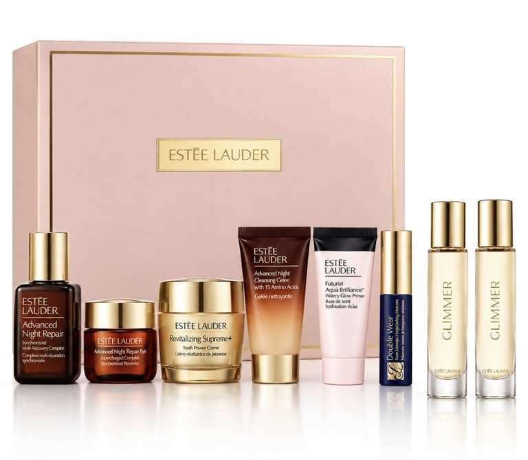 2 x Estée Lauder Glimmer Eau de Parfum 10ml + Free Estee Lauder 6 piece gift set - with code for students with advantage card