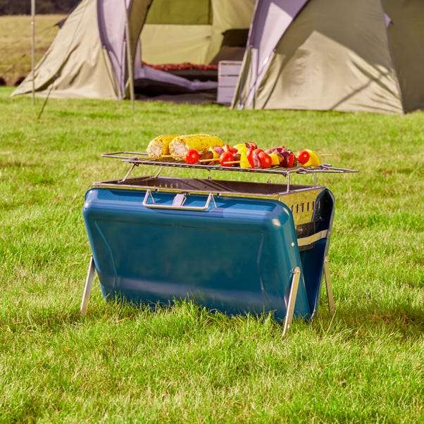 Portable Brief Case BBQ Peacock + Free Click and Collect