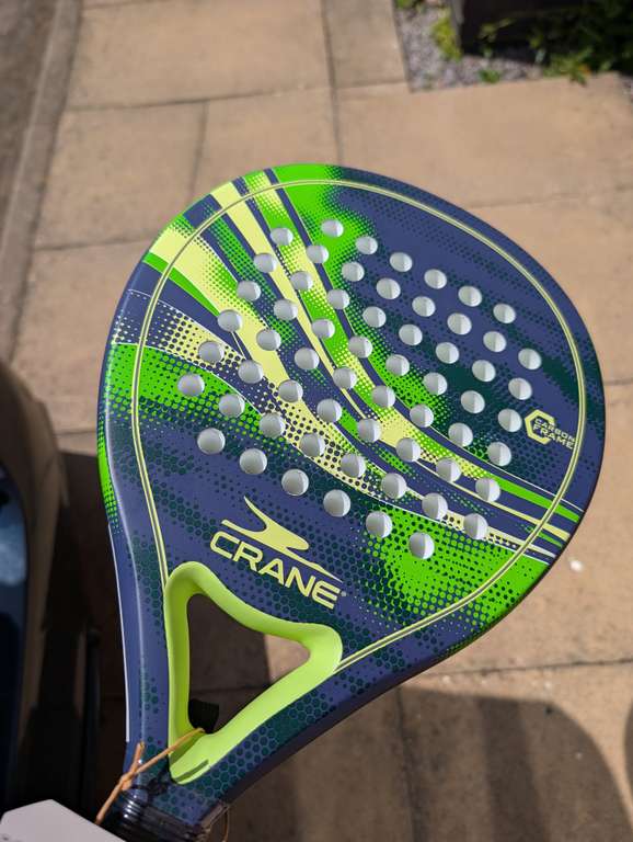 Aldi Racket Crane Carbon Frame Padel Racket Aldi - £22.99 at Aldi | hotukdeals