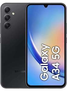 Samsung Galaxy A34 Smartphone 5G, 128GB + 100GB Three Data, Unlimited Mins / Texts £16pm With Zero Upfront Using Code @ Affordable Mobiles