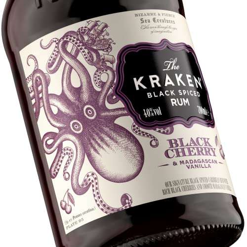 Kraken Black Cherry & Madagascan Vanilla Black Spiced Rum, 70cl