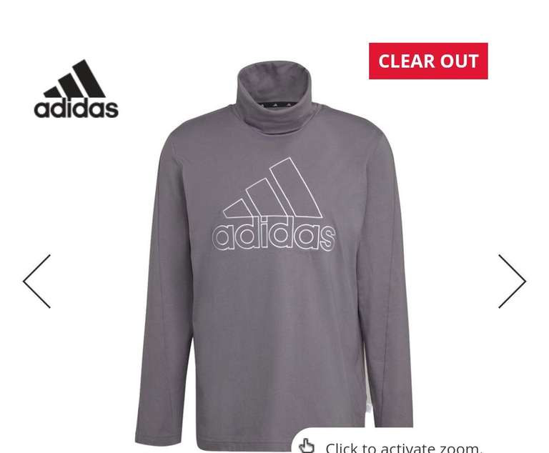 adidas Mens Future Icons Embroidered Badge Of Sport Long-Sleeve Top Trace Grey size XS, S & M