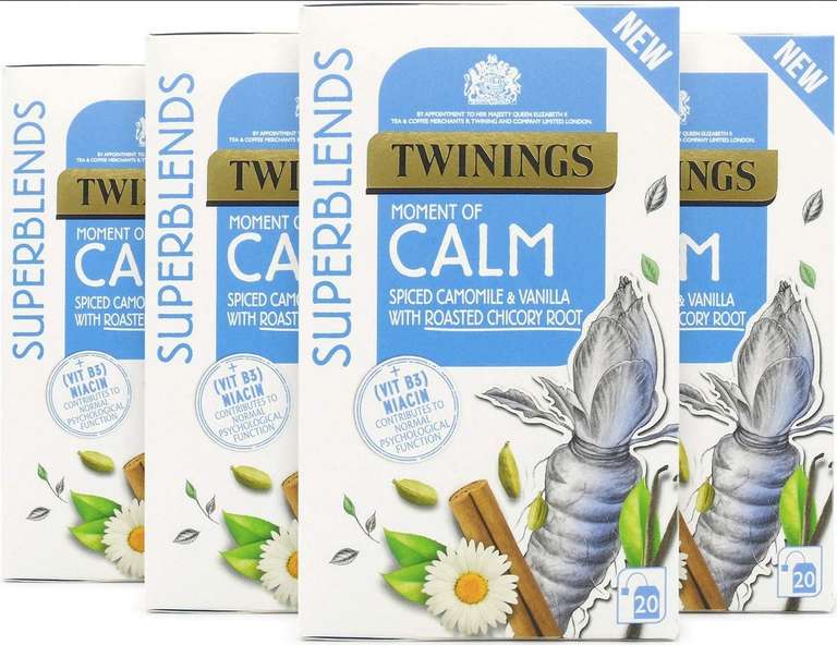 Twinings Superblends Sleep / Calm / Digest, 80x Tea Bags Each (£6 = 10% S&S & 15% First S&S Voucher)