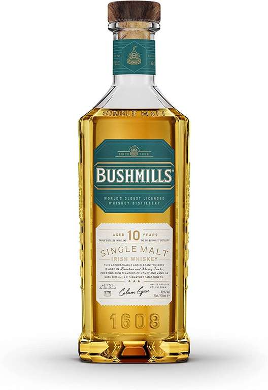 Bushmills 10 Year Old Single Malt Irish Whiskey 40% ABV 70cl £25 @ Amazon
