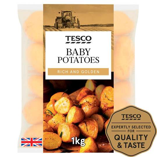 Tesco Baby Potatoes 1Kg - 69p Cubcard Price @ Tesco