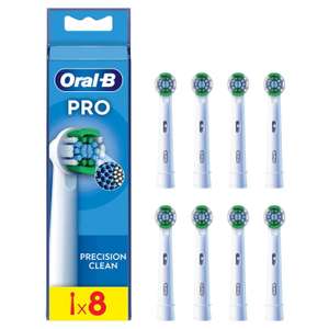 Oral-B Pro Precision Clean Toothbrush Heads (8 Count) (£11.29 Student Discount) + Free Click & Collect Only (Stock at Selected Stores)
