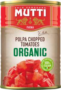 Mutti Organic Chopped Tomatoes 400g (Pack of 12) - possibly lower with S&S