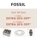 Sale on Sale - Up to 50% Off + Extra 20% off (1 Item) / Extra 30% off (2 items) + Extra 15% Off Newsletter Code + Free Shipping - @ Fossil