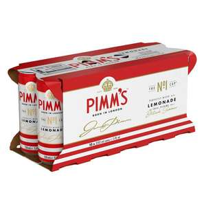 Pimm's Cup & Lemonade Premix Liqueurs Ready to Drink 10x250ml £7 @ Sainsburys Derby