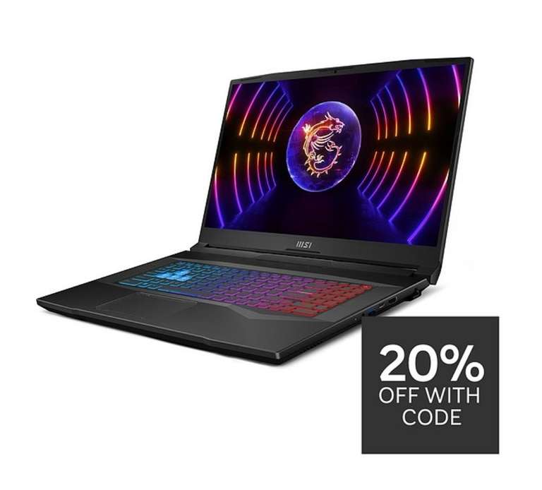 MSI Pulse 17 Gaming Laptop - 17.3in FHD 144Hz, RTX 4070, Intel Core i7-13700H, 16GB RAM, 1TB SSD £1203.19 with code @ Very