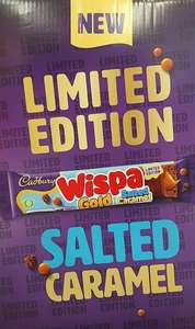 3 For £1.20 - Cadbury's Limited Edition Wispa Gold Salted Caramel are 3 For £1.20 @ One Stop
