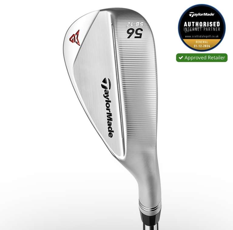 TaylorMade Milled Grind 2 Golf Wedge in chrome