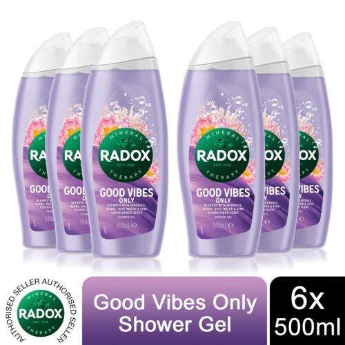 Radox Mineral Therapy Shower Gel Good Vibes Only - 6 Pack x 500ml @ avantgardebrands