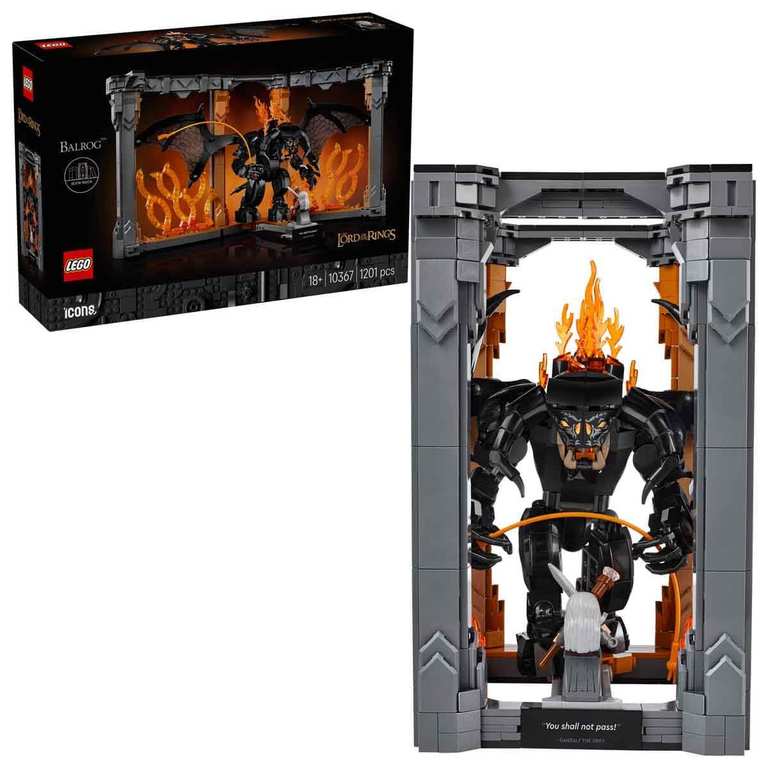 LEGO Icons The Lord of the Rings: Balrog Book Nook 10367 (W/Voucher)