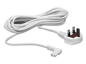 Flexson 5m Power Cable for Sonos One, One SL and Play:1 - White (UK)