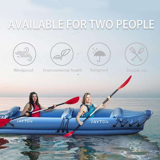 Fayton Single/Double Seater Inflatable Kayak with Paddles and Kit - Sold & Delivered by Hirix