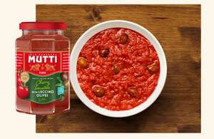 Mutti Pasta Sauce Cherry Tomato with Leccino Olives 400g (Pack of 6) w/voucher